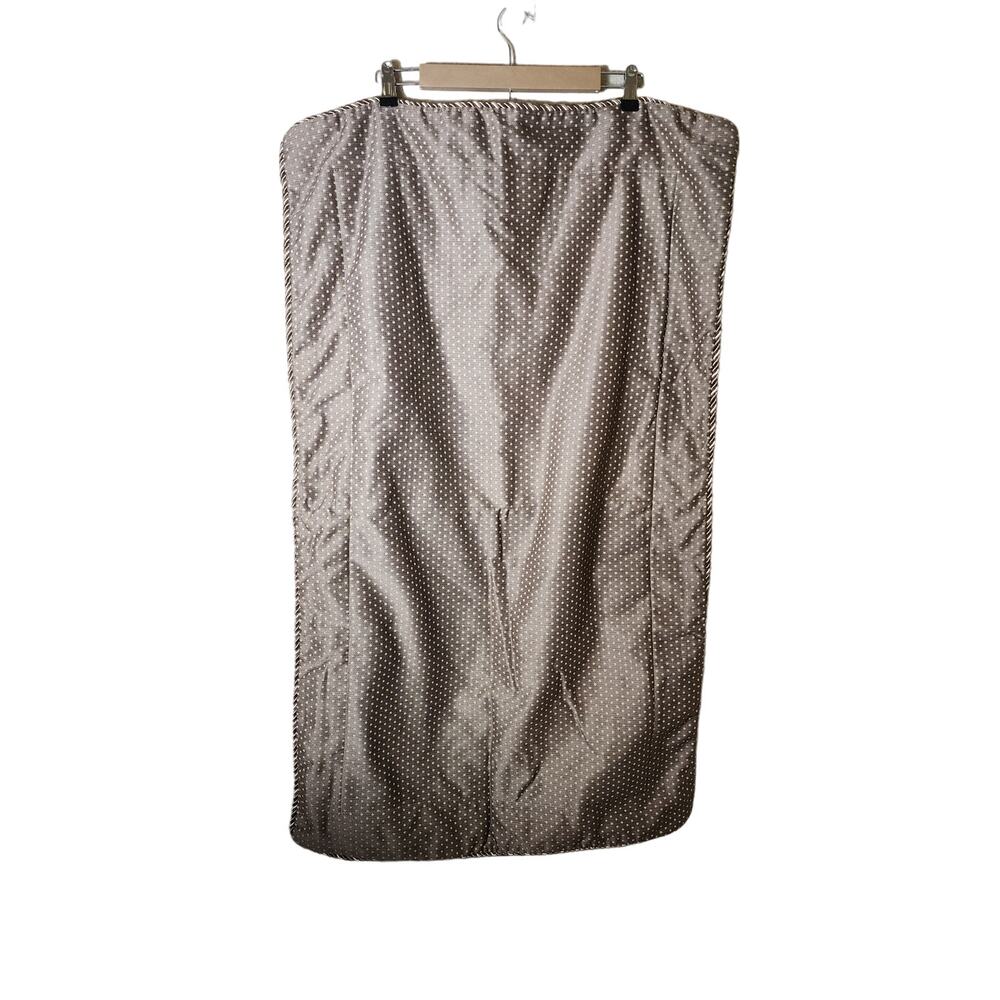 DIVATEX HOME FASHION Brown Tan Polka Dot Design KING Pillow Shams set of 2